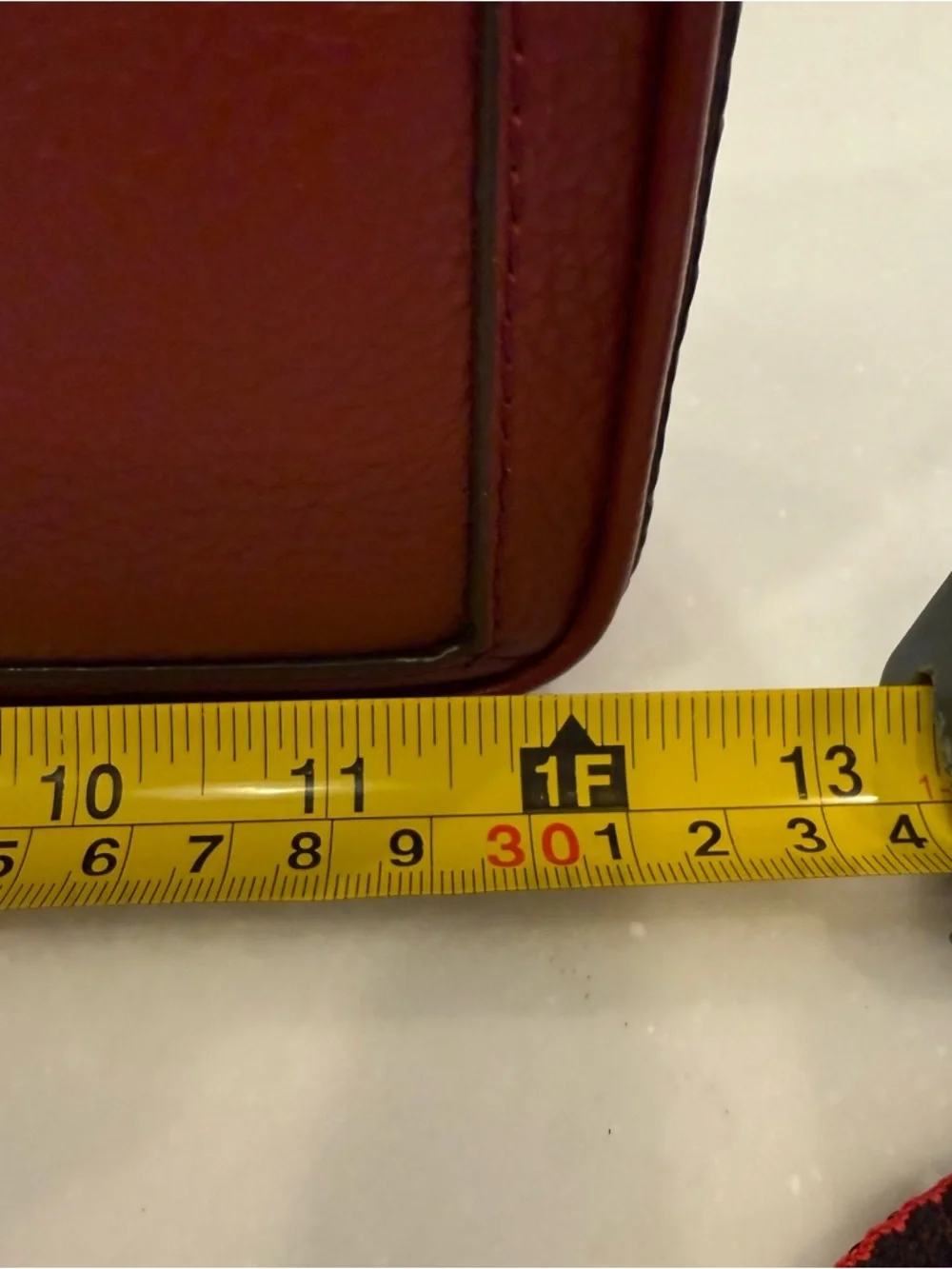 Michael Kors Berkley Legacy Leather Crossbody Clutch Deep Red NWT